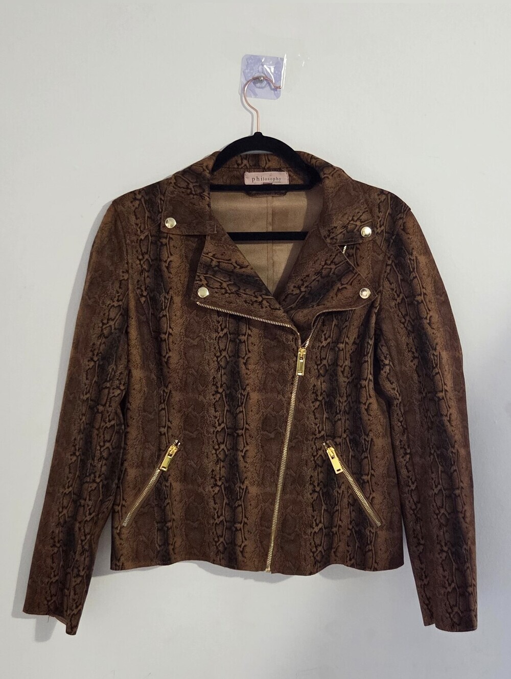 Philosophy Faux Leather Moto Jacket